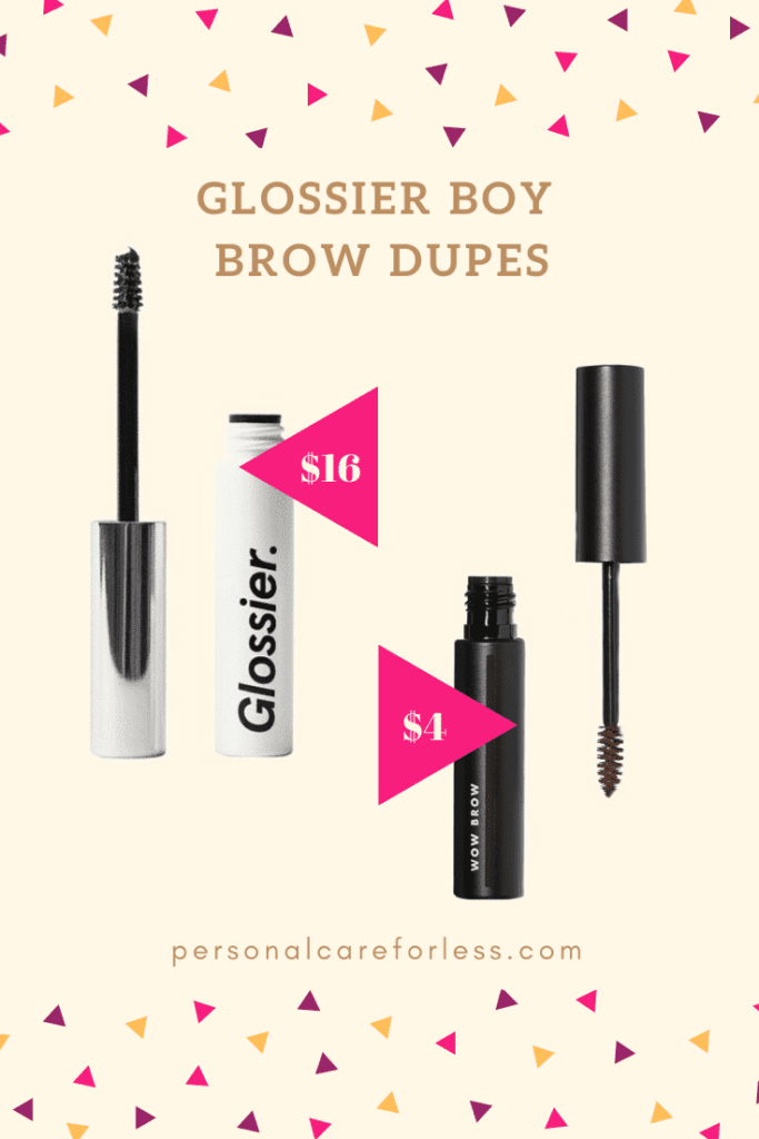 glossier boy brow dupes pinterest graphic